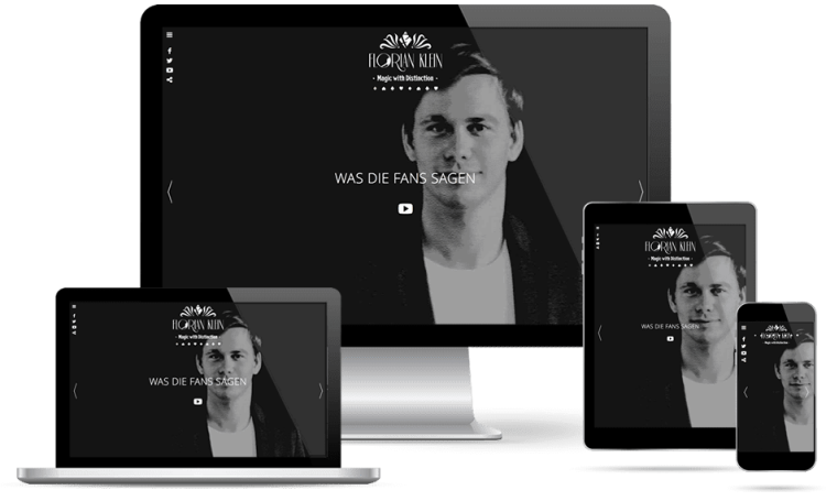 Responsive Webdesign | Webdesign Lohmann - Florian Klein - Zauberkünstler / Schweiz