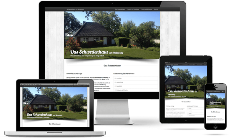 Responsive Webdesign | Webdesign Lohmann - Schwedenhaus am Moselsteig - Kail / Eifel
