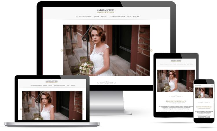 Responsive Webdesign | Webdesign Lohmann - Hochzeitsfotografie Scheib - Hamburg