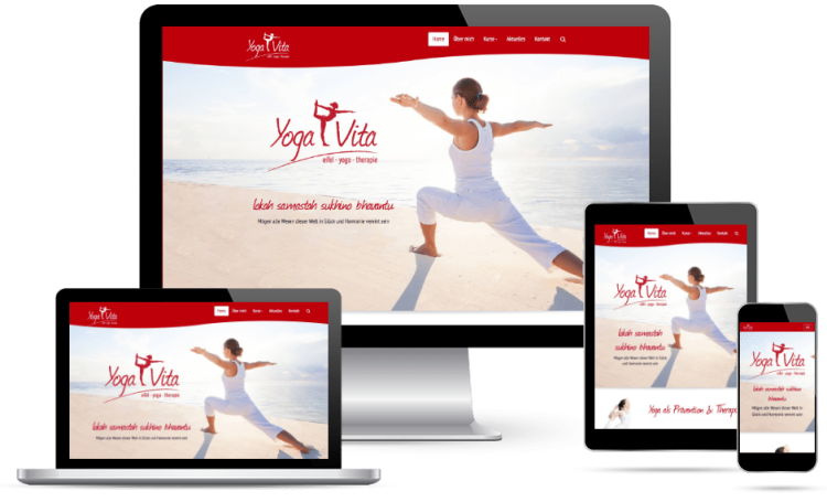 Responsive Webdesign | Webdesign Lohmann - Yoga 4 Vita - Kaisersesch / Eifel