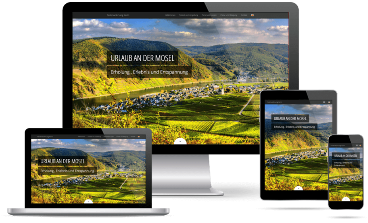 Responsive Webdesign | Webdesign Lohmann - Ferienwohnung Karin - Ellenz-Poltersdorf / Mosel