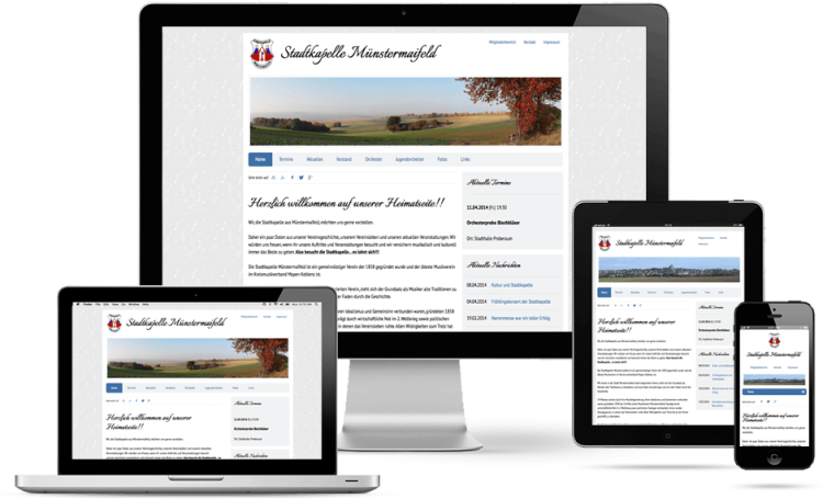Responsive Webdesign | Webdesign Lohmann - Stadtkapelle Münstermaifeld - Münstermaifeld / Eifel