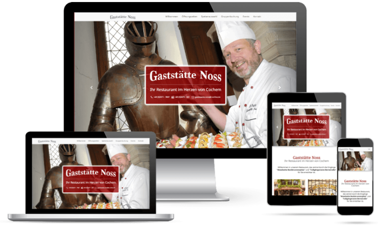 Responsive Webdesign | Webdesign Lohmann - Restaurant Noss - Cochem / Mosel